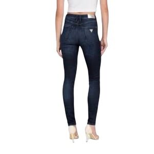Guess Dark Blue Super High Rise Skinny Jeans Size 26 Like New